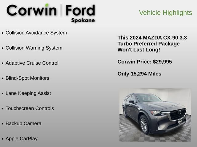 Used 2024 MAZDA CX-90 3.3 Turbo w/ Preferred Package image 6