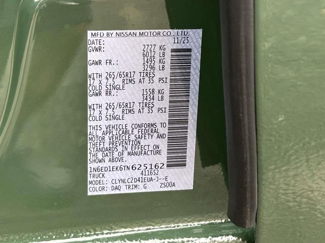 New 2026 Nissan Frontier SV w/ SV Convenience Package image 24