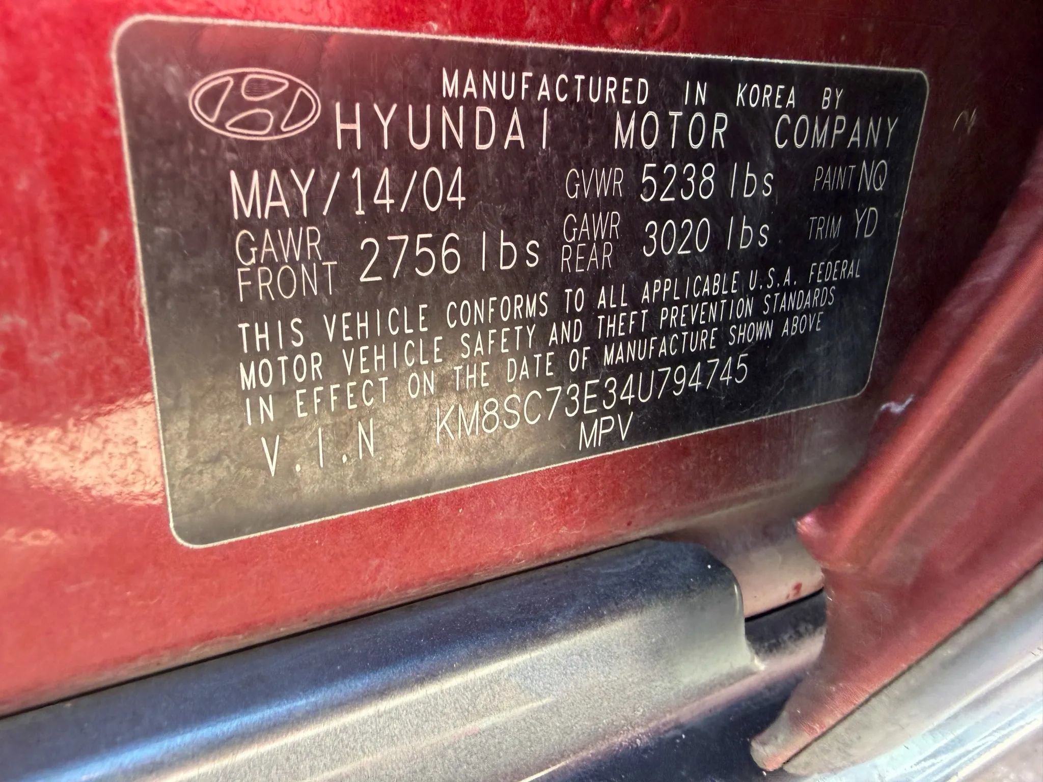 Used 2004 Hyundai Santa Fe LX image 19