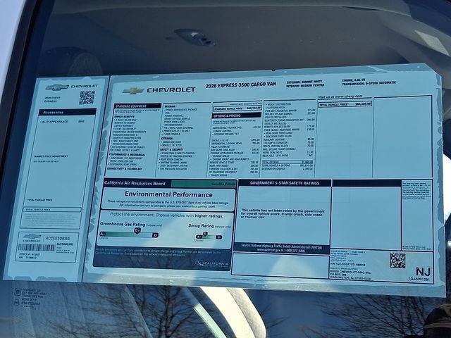 New 2026 Chevrolet Express 3500 w/ Driver Convenience Package RWD image 11