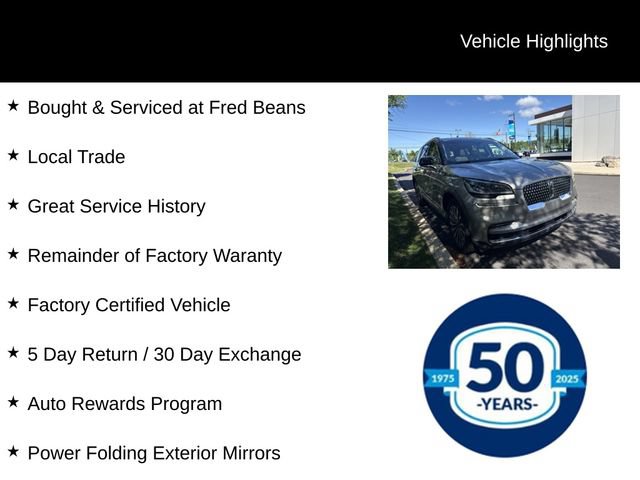 Certified 2023 Lincoln Aviator AWD w/ Premium Package image 8