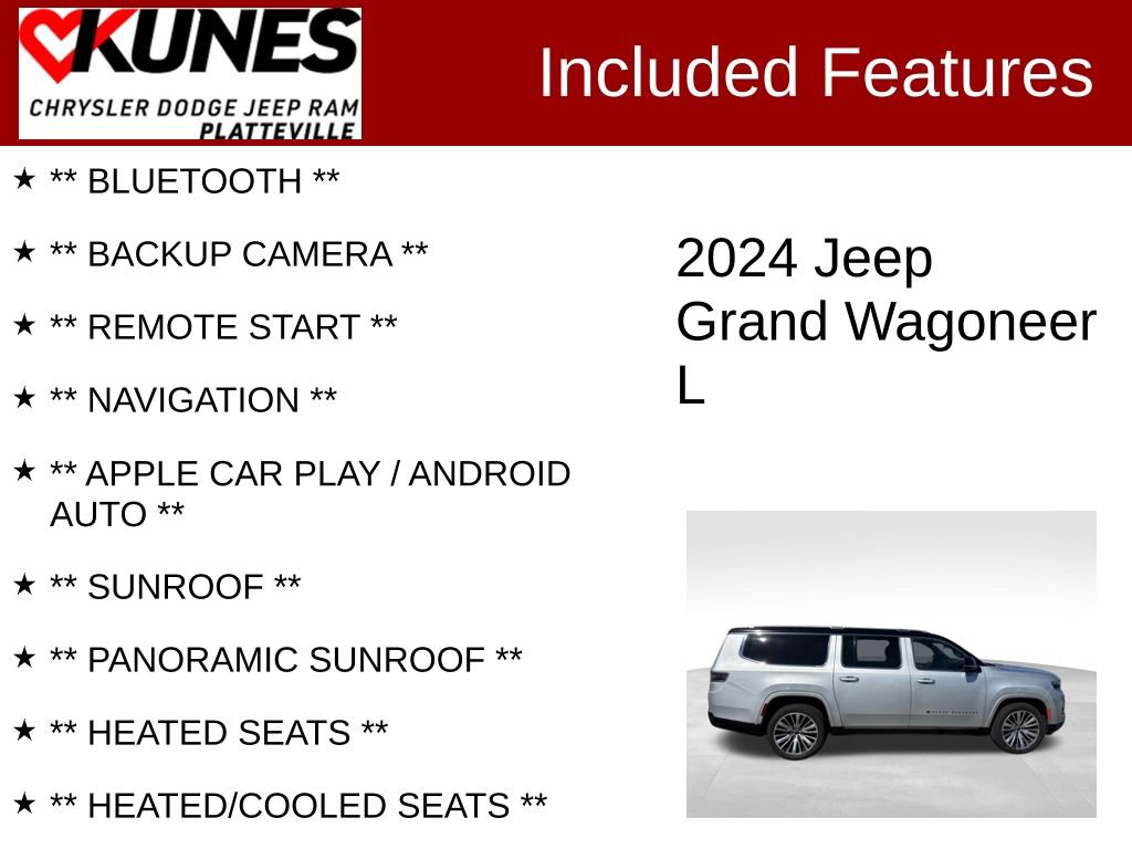 Used 2024 Jeep Grand Wagoneer L Series III image 2