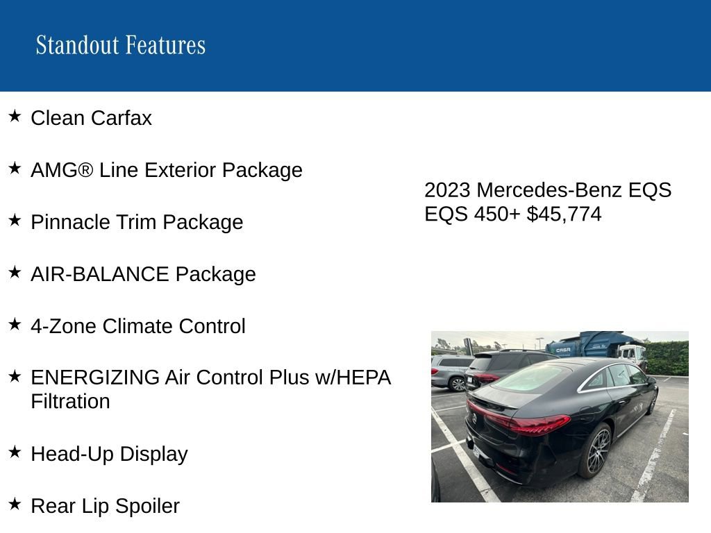 Used 2023 Mercedes-Benz EQS 450+ Sedan image 8