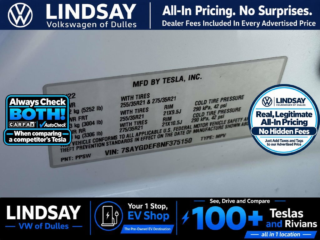 Used 2022 Tesla Model Y Performance AWD/4WD image 30