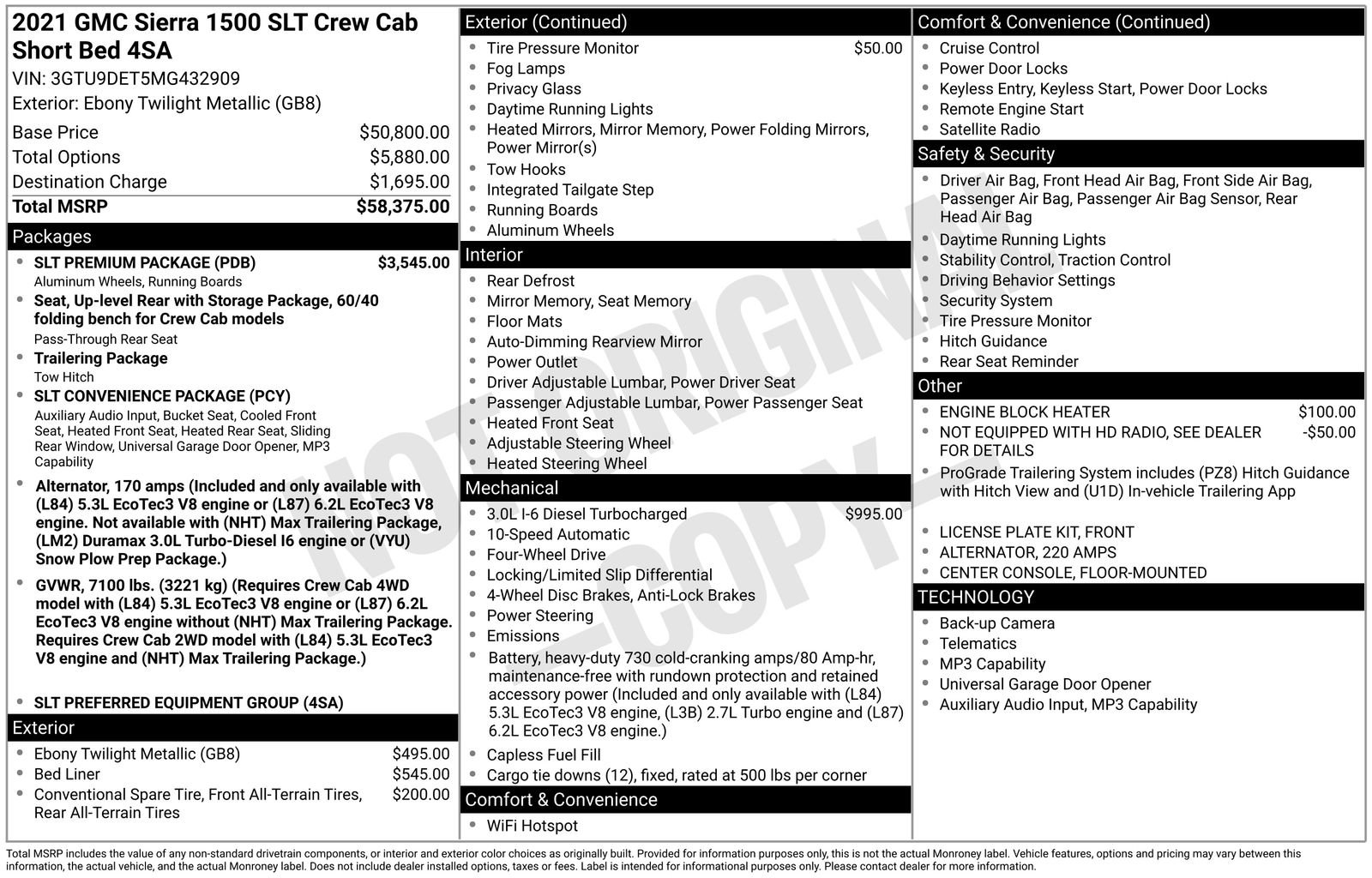 Used 2021 GMC Sierra 1500 SLT w/ SLT Premium Package AWD/4WD image 8