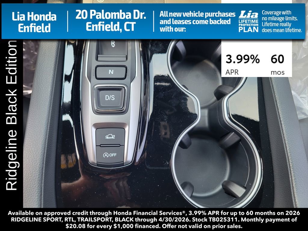 New 2026 Honda Ridgeline Black Edition image 27