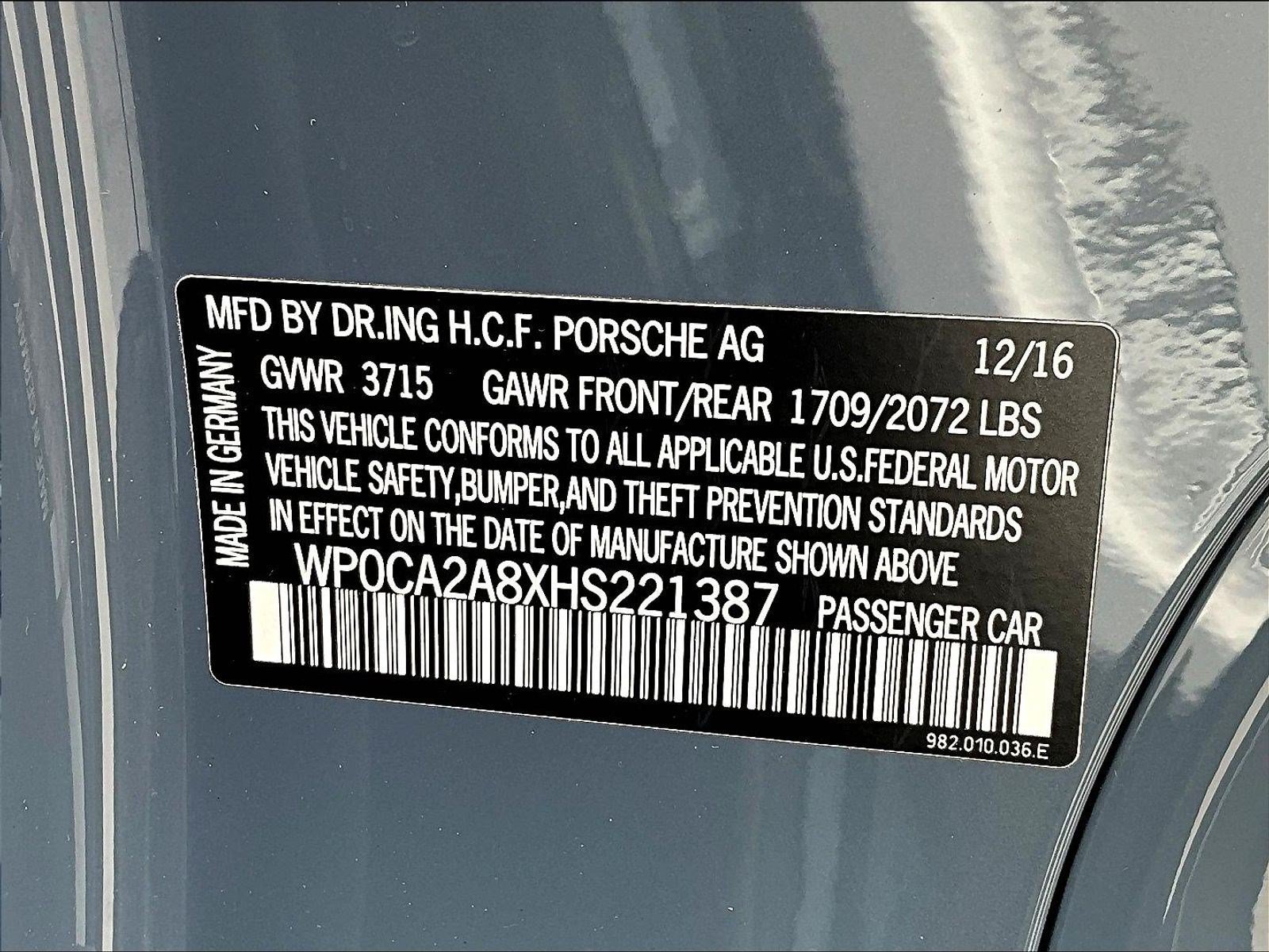 Used 2017 Porsche 718 Boxster RWD image 17