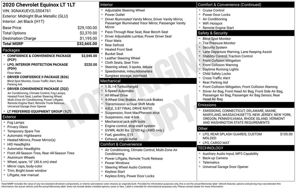 Used 2020 Chevrolet Equinox LT image 3