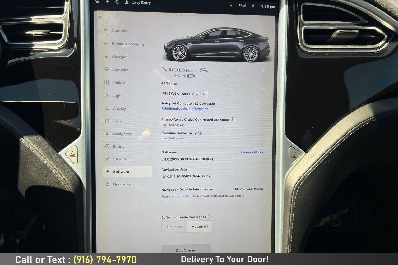 Used 2015 Tesla Model S 85D AWD/4WD image 25