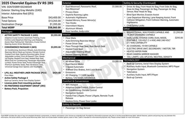 New 2025 Chevrolet Equinox EV RS w/ Active Safety Package 3 AWD/4WD image 18