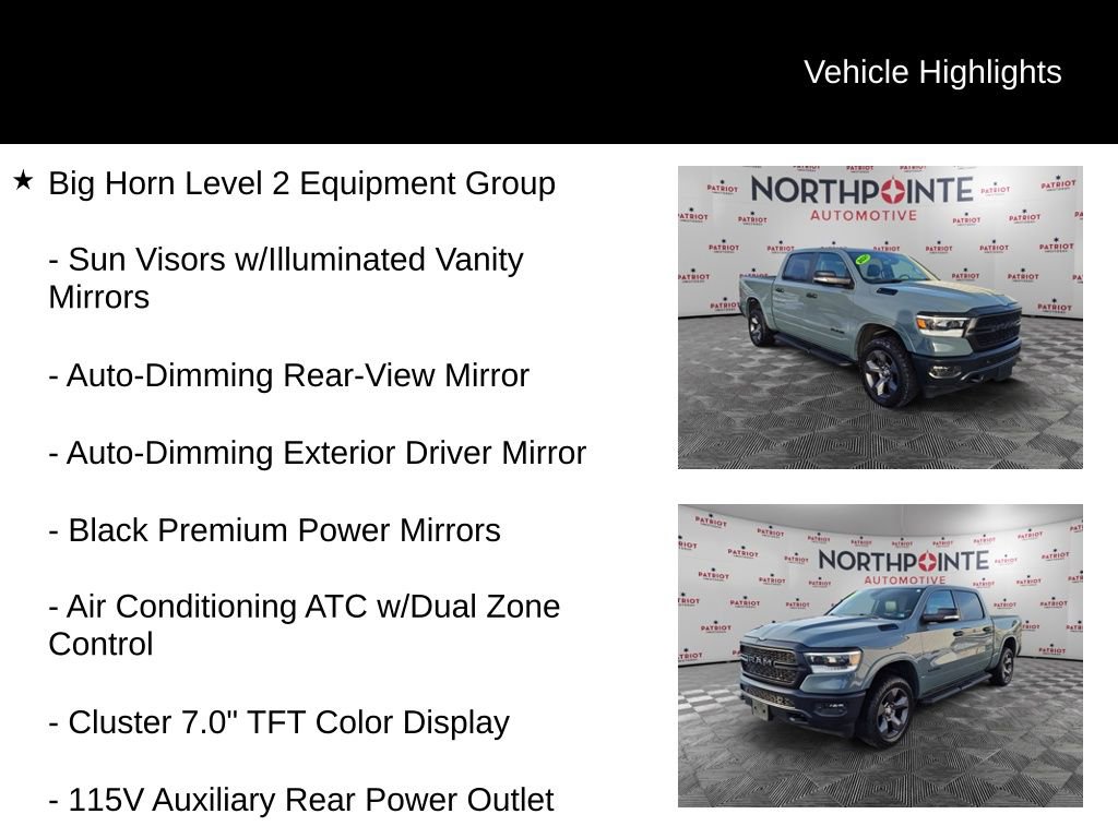 Used 2021 RAM 1500 Big Horn w/ Built-to-serve Edition image 9