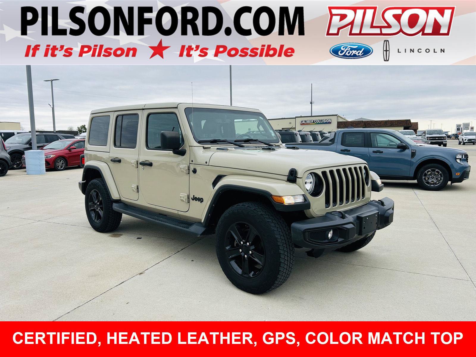 Used 2022 Jeep Wrangler Unlimited Sahara AWD/4WD image 1