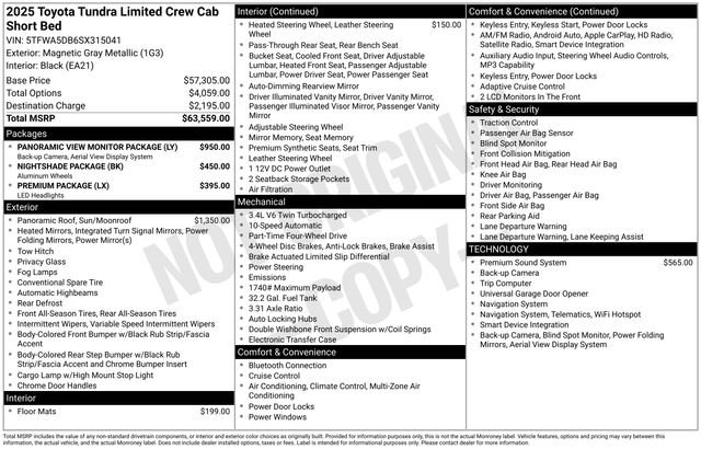 Used 2025 Toyota Tundra Limited AWD/4WD image 3
