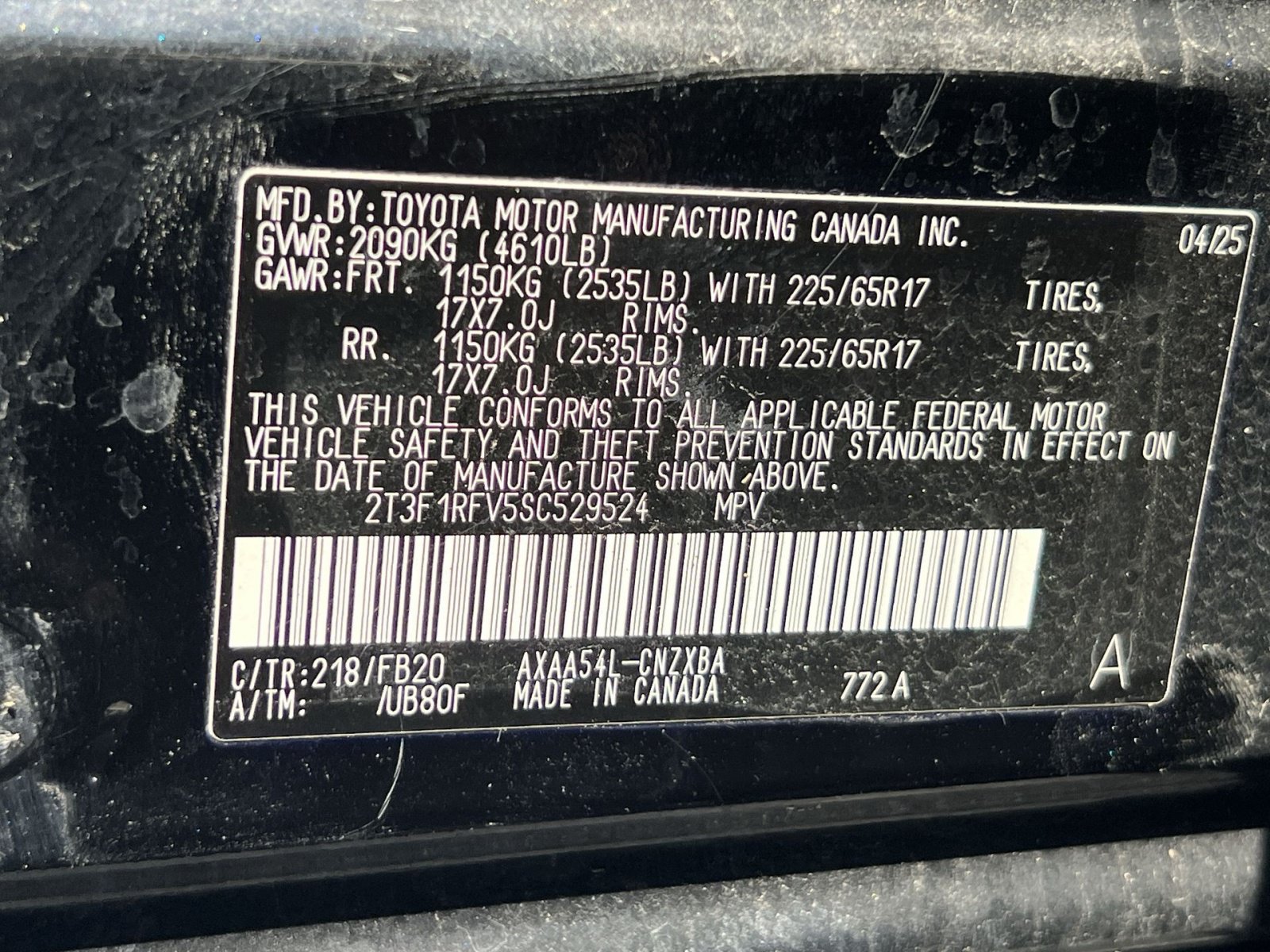 Used 2025 Toyota RAV4 LE AWD/4WD image 24