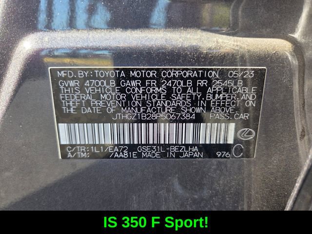 Used 2023 Lexus IS 350 F Sport RWD image 19