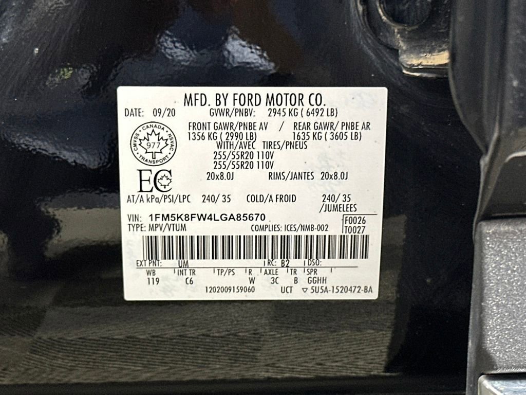 Used 2020 Ford Explorer Limited w/ Equipment Group 310A image 17