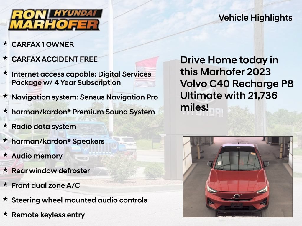 Used 2023 Volvo C40 P8 Recharge Ultimate AWD/4WD image 8