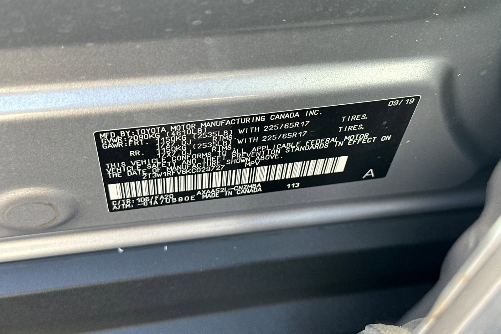 Used 2019 Toyota RAV4 XLE w/ Carpet Mat Package image 22