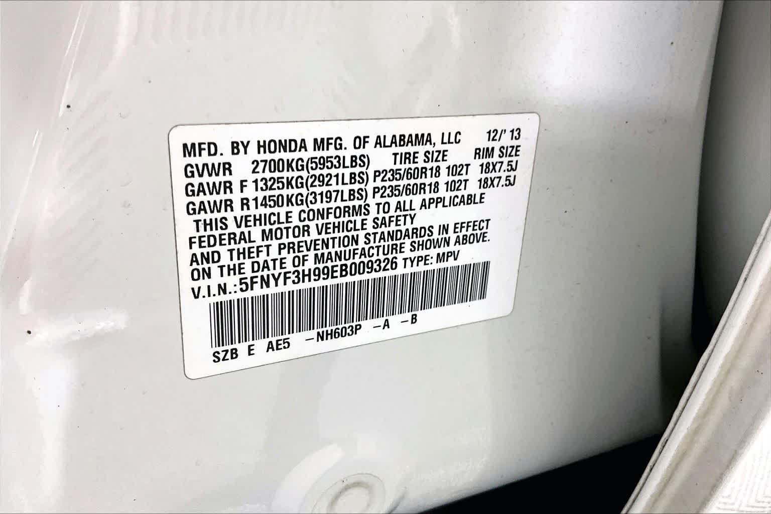 Used 2014 Honda Pilot Touring image 35