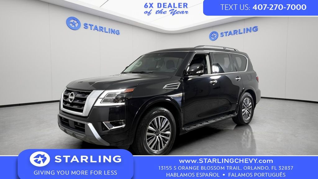 Used 2023 Nissan Armada SL w/ Captain's Chairs Package RWD image 2