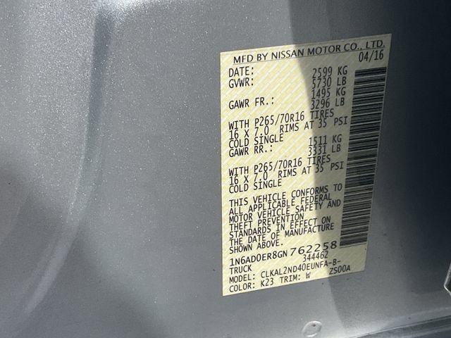 Used 2016 Nissan Frontier SV w/ SV Value Truck Package RWD image 36