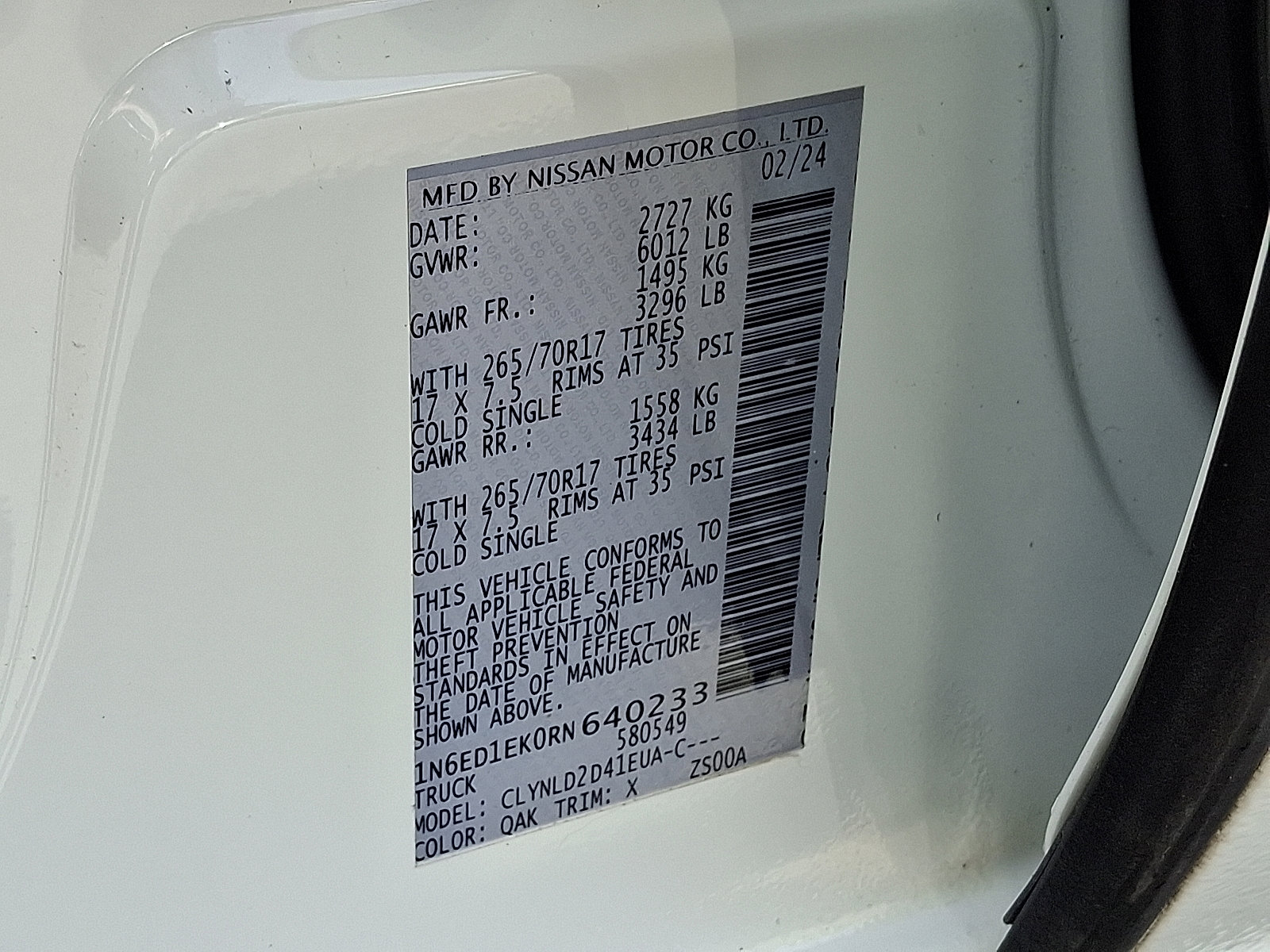 Certified 2024 Nissan Frontier PRO-4X w/ Pro Convenience Package AWD/4WD image 28