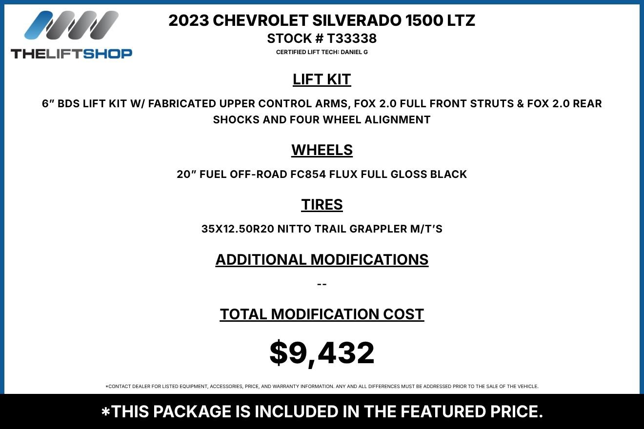 Used 2023 Chevrolet Silverado 1500 LTZ w/ LTZ Premium Package AWD/4WD image 2