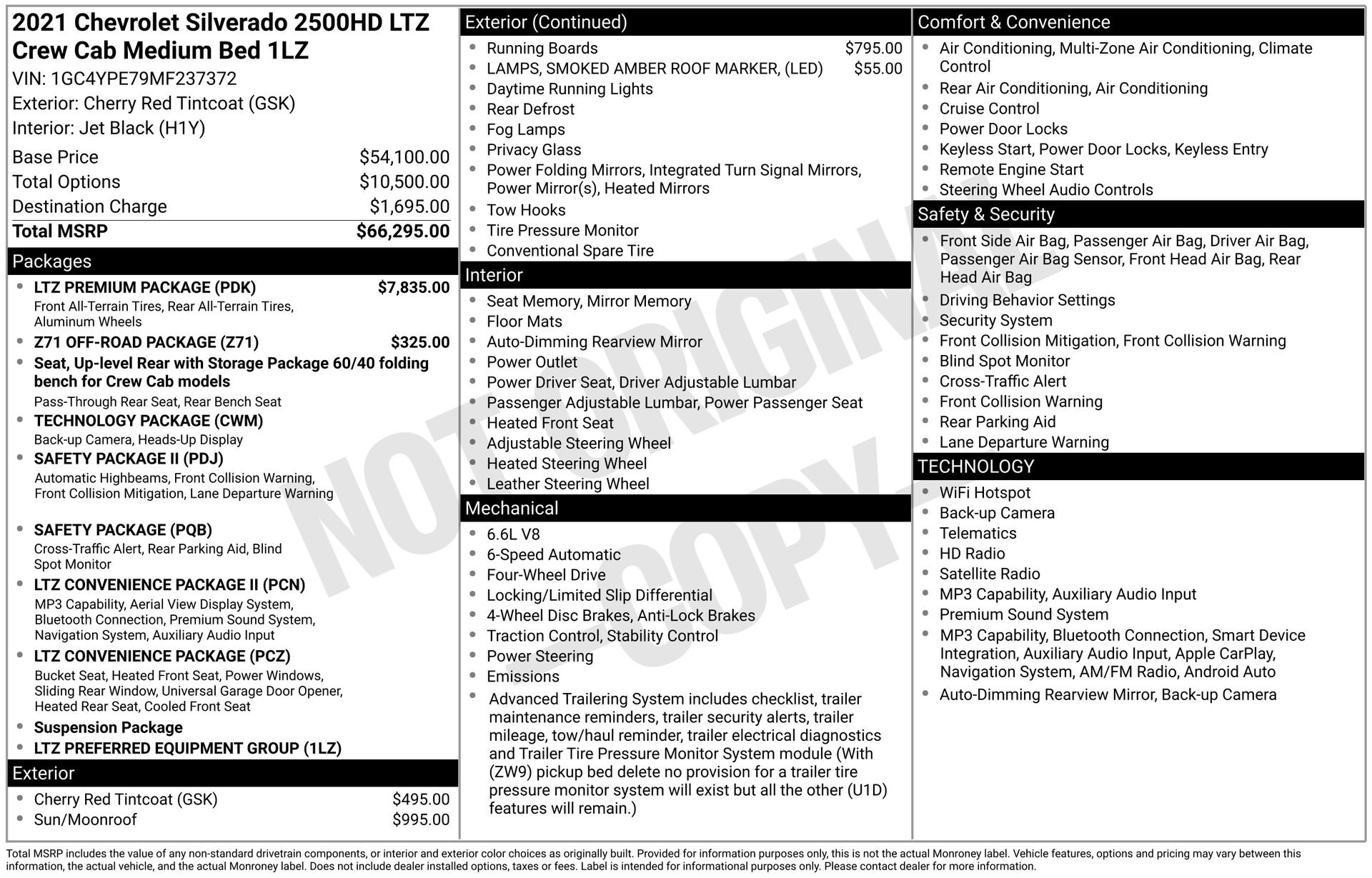 Used 2021 Chevrolet Silverado 2500 LTZ w/ LTZ Premium Package AWD/4WD image 30