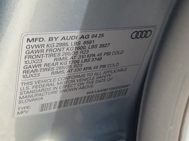 Certified 2025 Audi SQ8 Premium Plus AWD/4WD image 31
