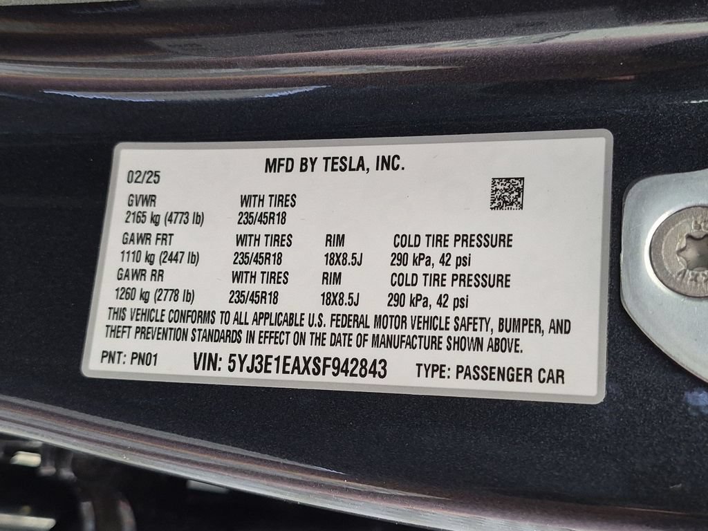Used 2025 Tesla Model 3 RWD image 34