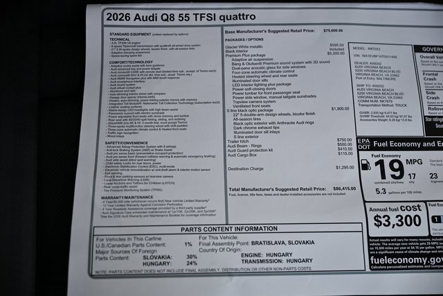 New 2026 Audi Q8 Premium Plus image 41