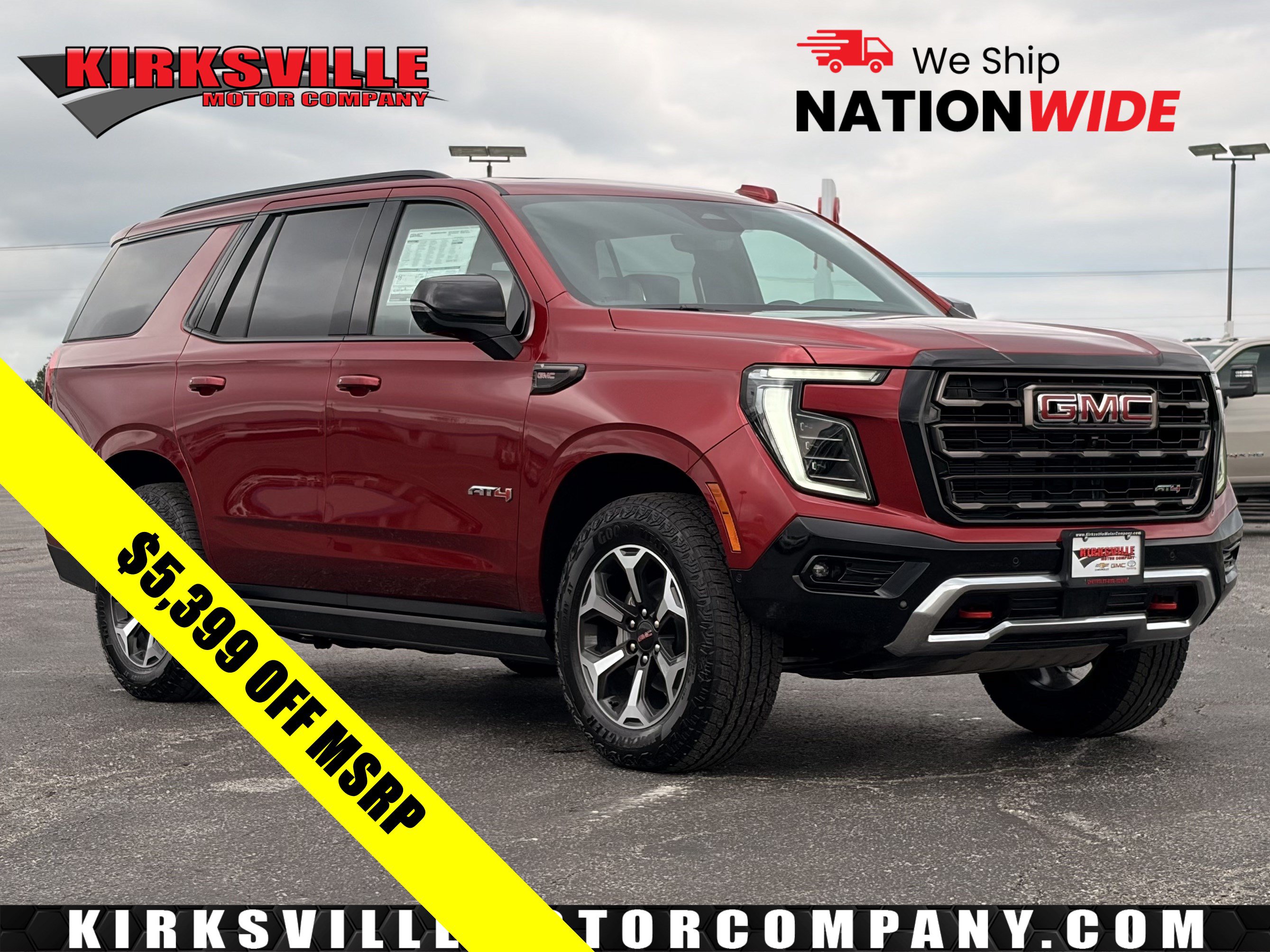 New 2026 GMC Yukon AT4 Ultimate w/ LPO, Floor Liner Package