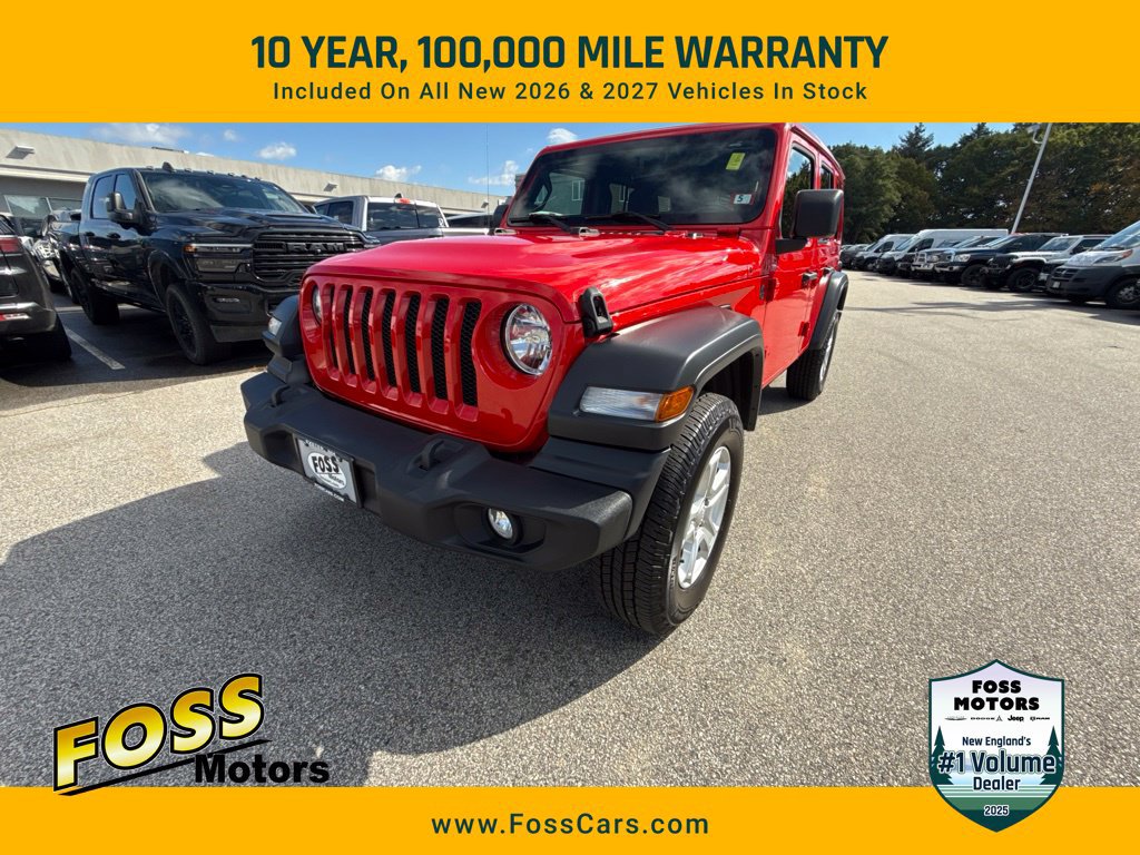 Certified 2022 Jeep Wrangler Unlimited Sport w/ Sun And Sound Package AWD/4WD image 1