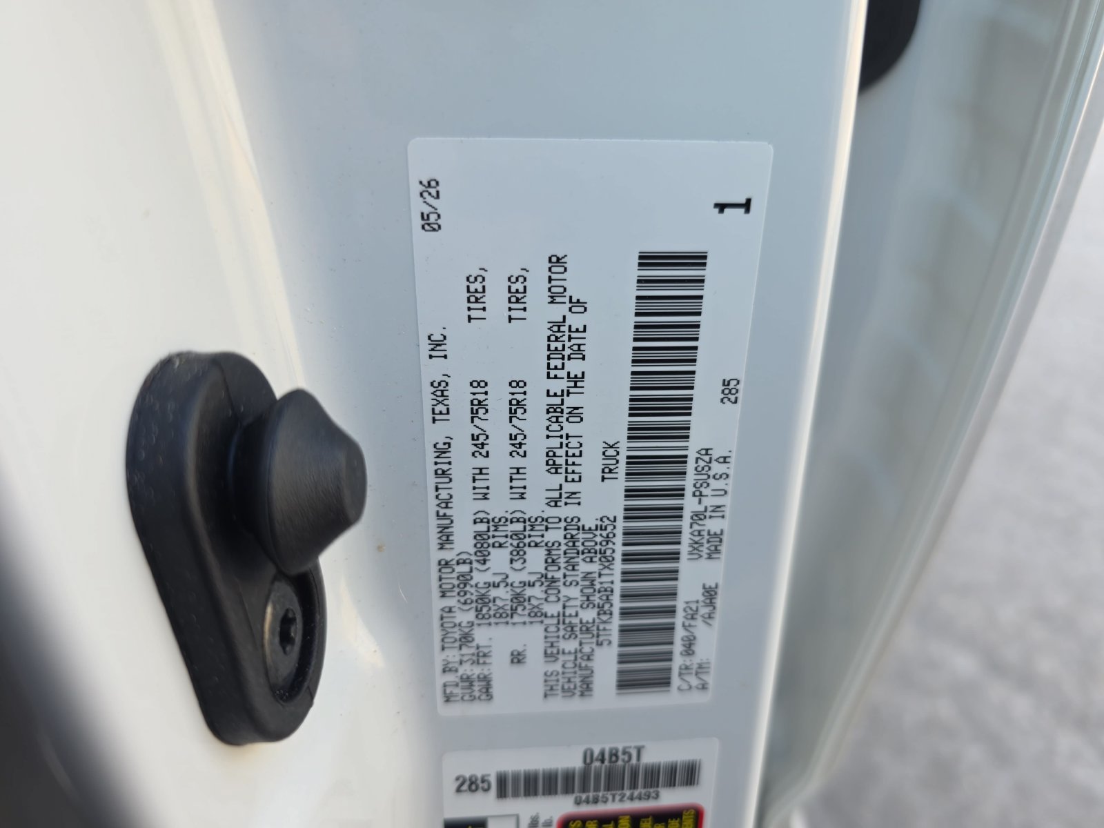 Used 2026 Toyota Tundra SR RWD image 32