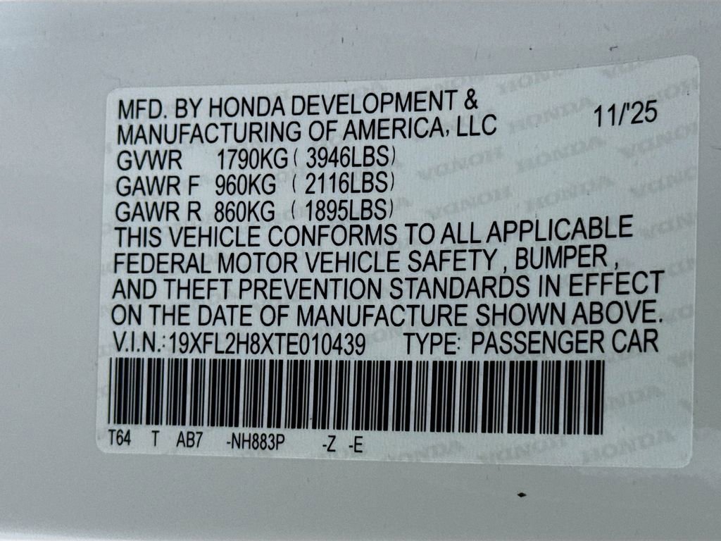 New 2026 Honda Civic Sport image 29