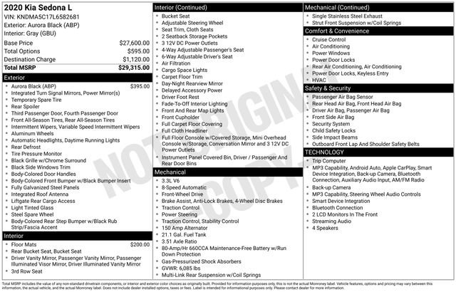 Used 2020 Kia Sedona L FWD image 26