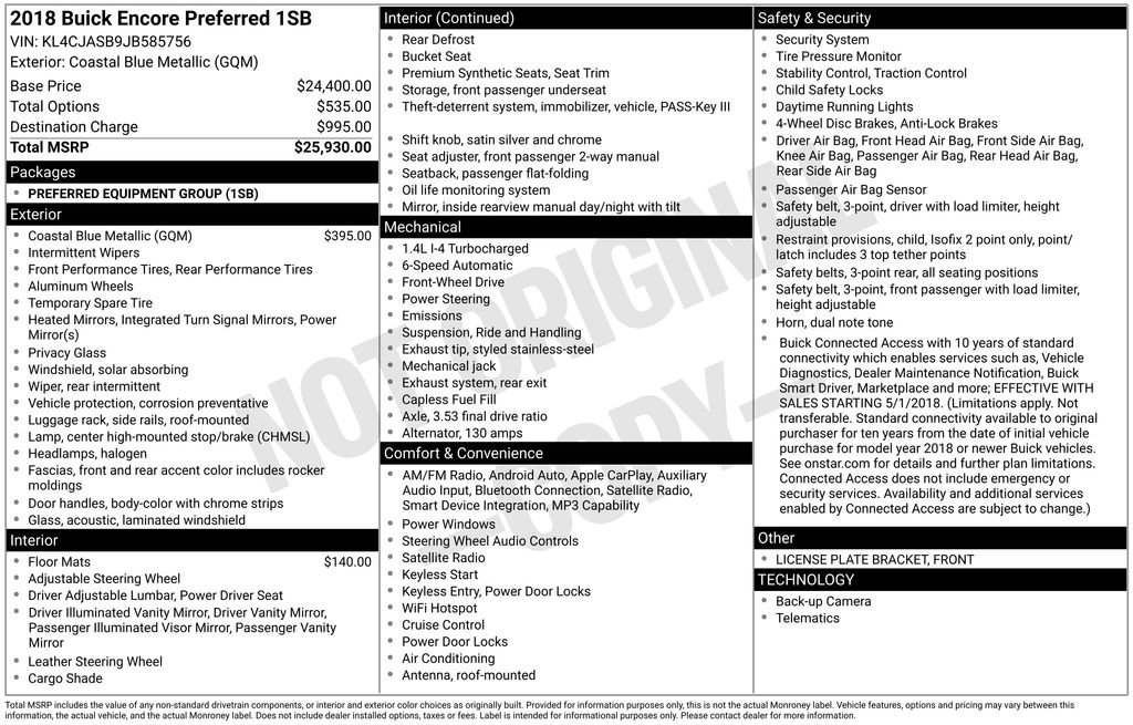 Used 2018 Buick Encore Preferred image 25