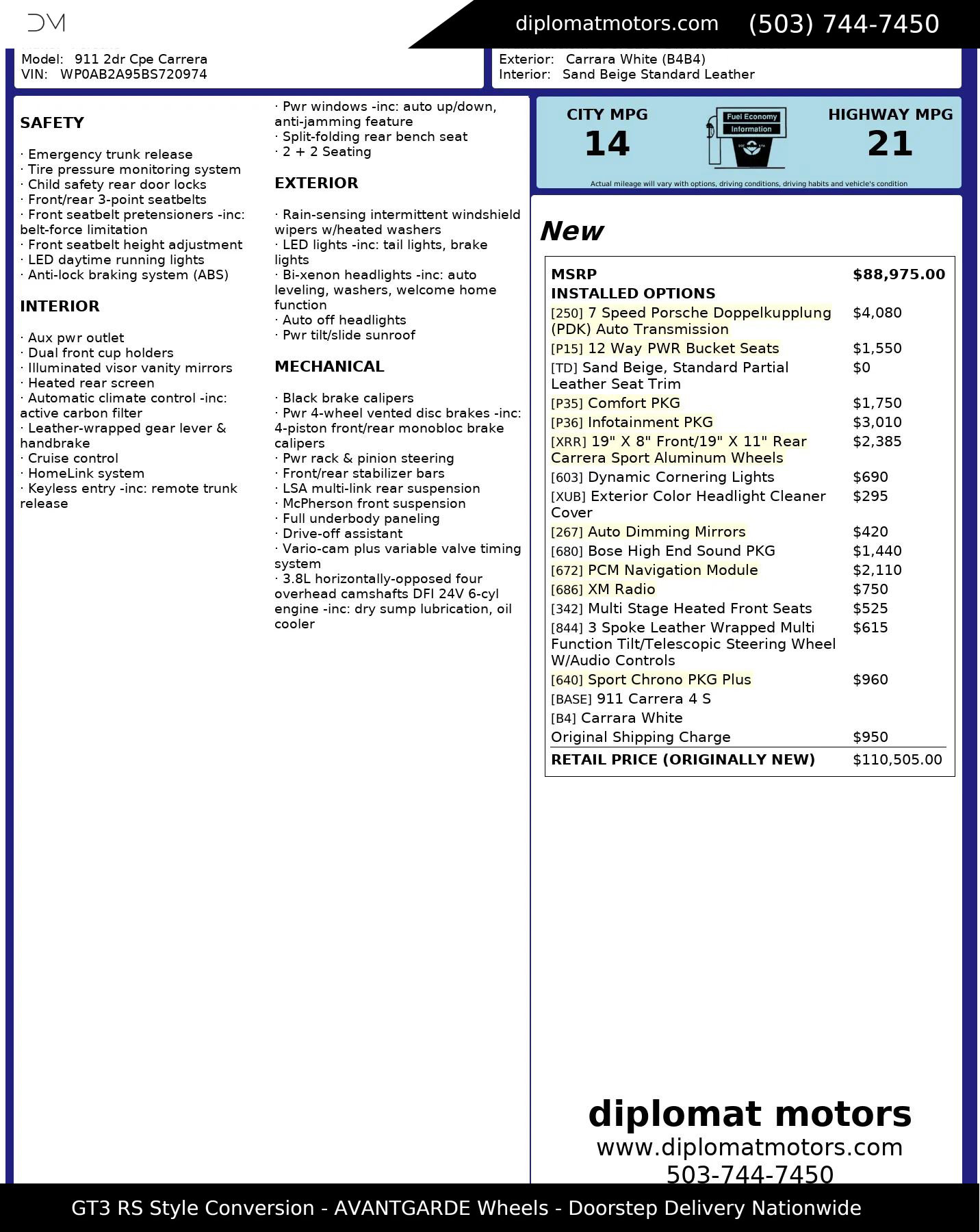 Used 2011 Porsche 911 Carrera 4S image 2