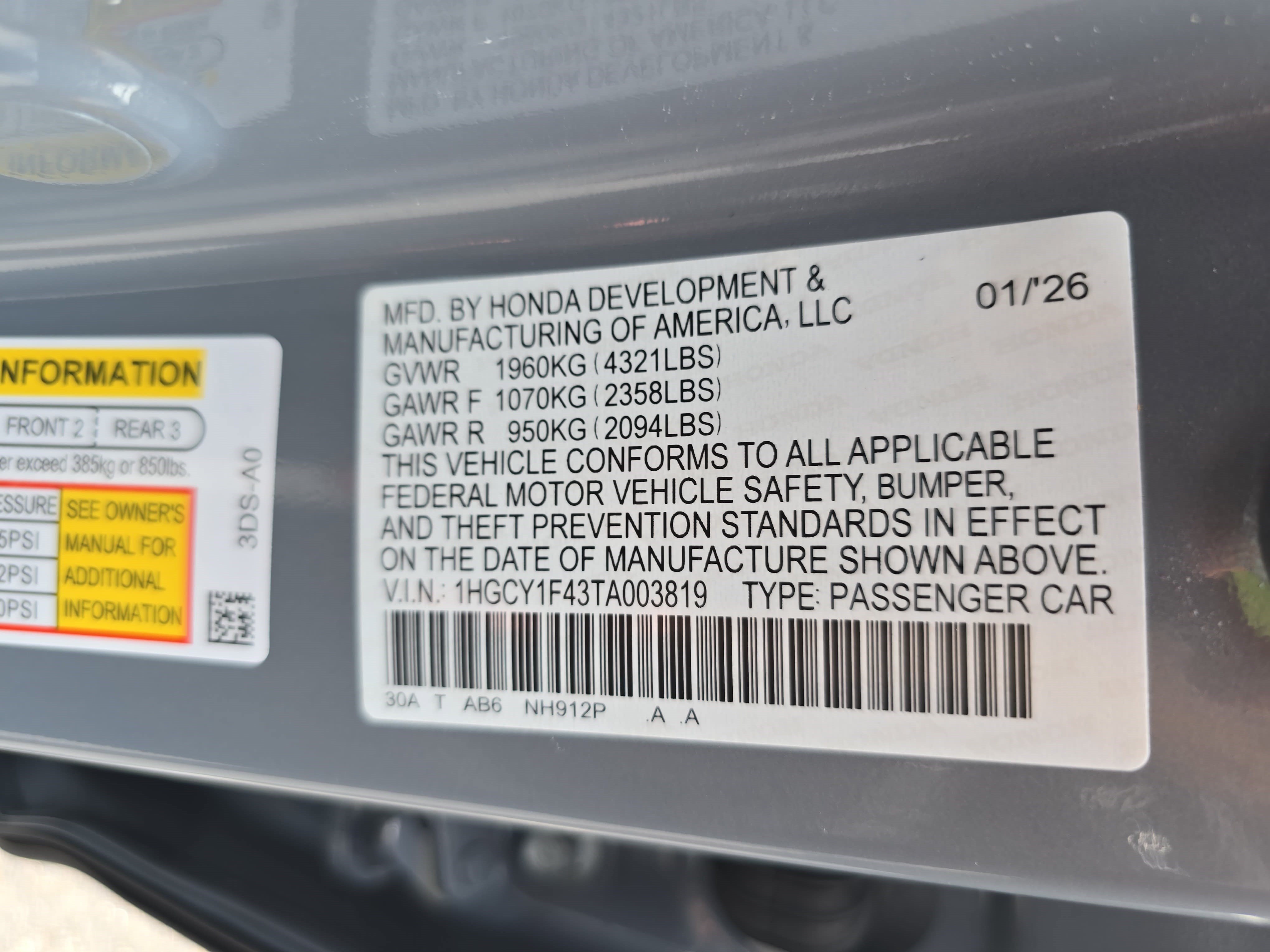 Certified 2026 Honda Accord SE image 34