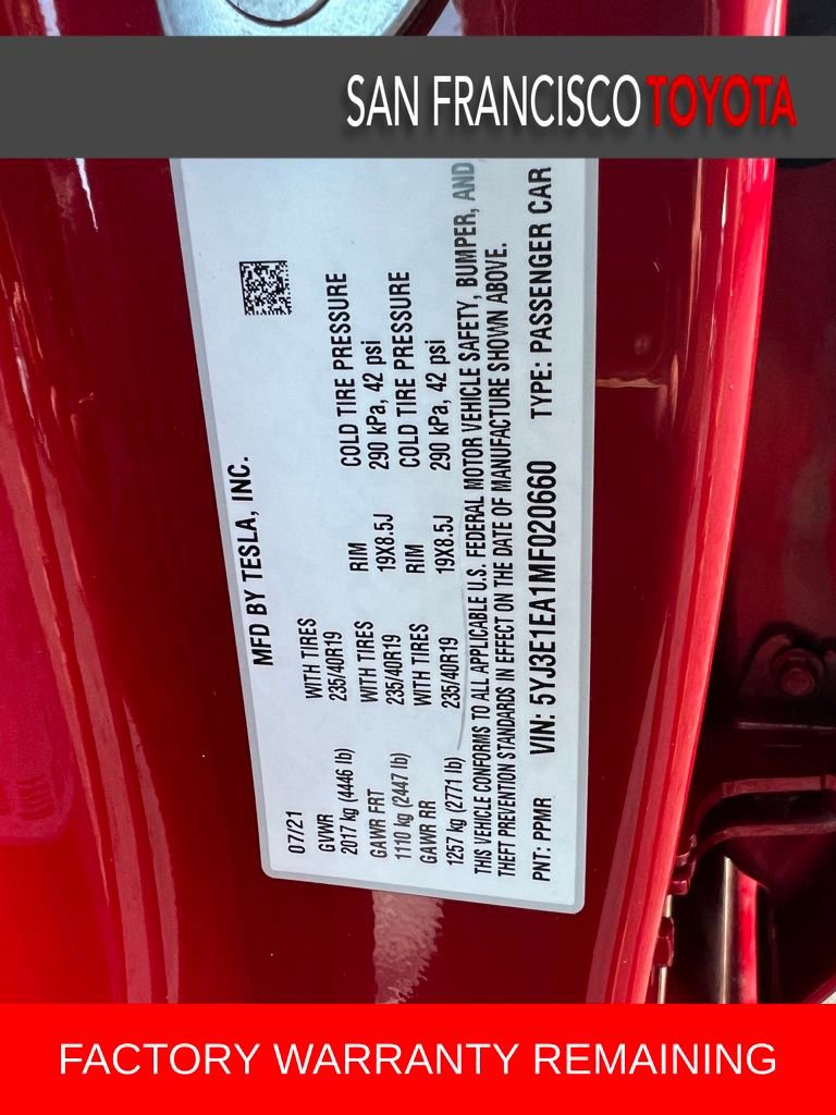 Used 2021 Tesla Model 3 Standard Range Plus image 34