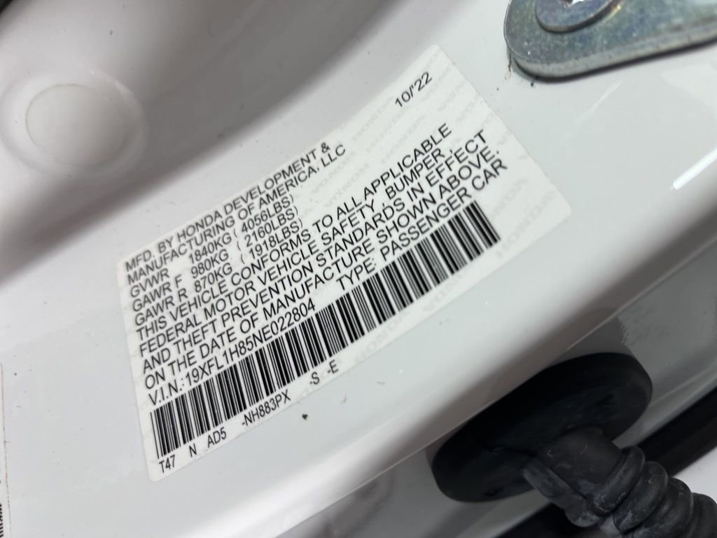 Certified 2022 Honda Civic Sport Touring image 36