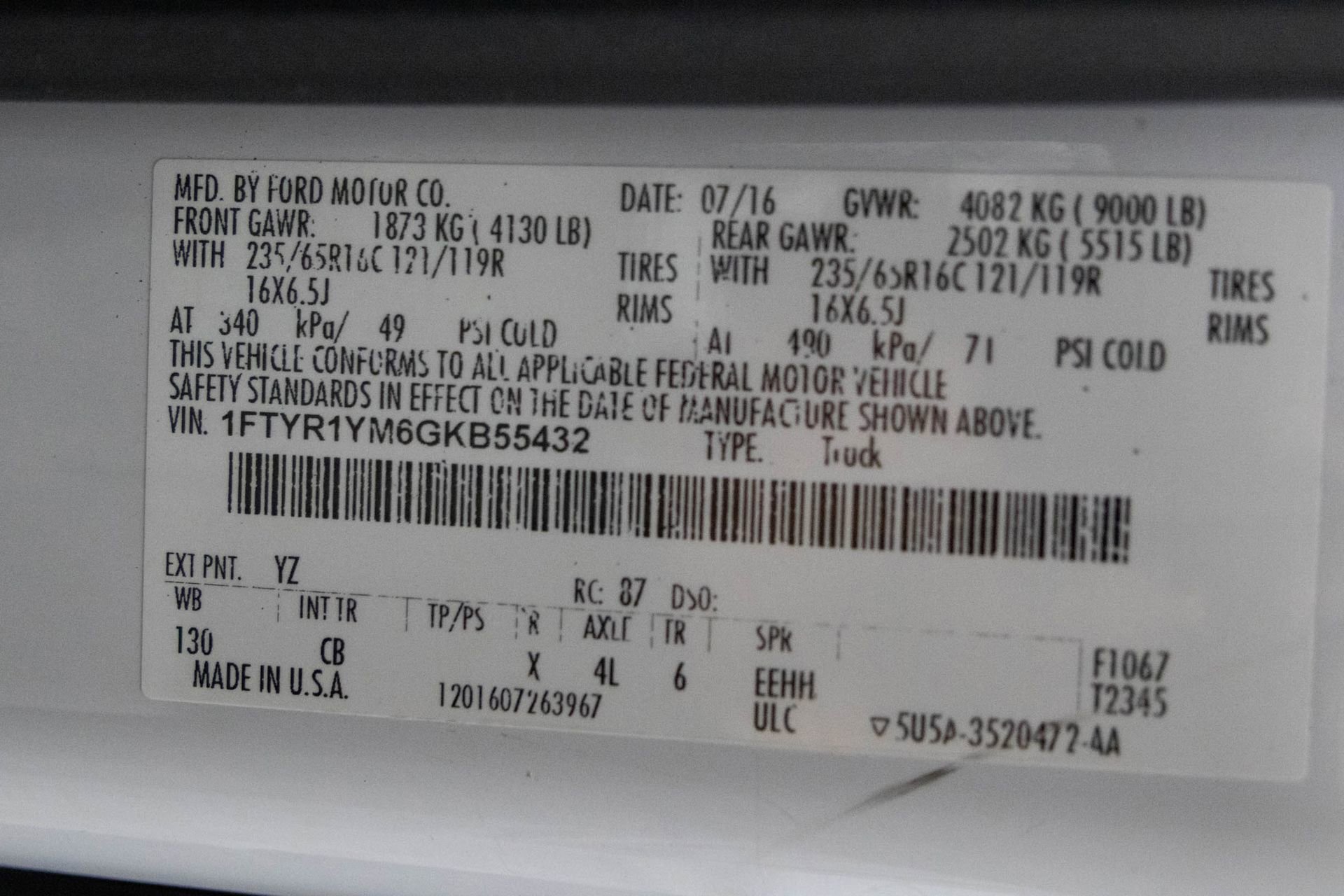 Used 2016 Ford Transit 250 130 Low Roof image 39