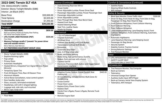 Used 2023 GMC Terrain SLT w/ Tech Package image 6