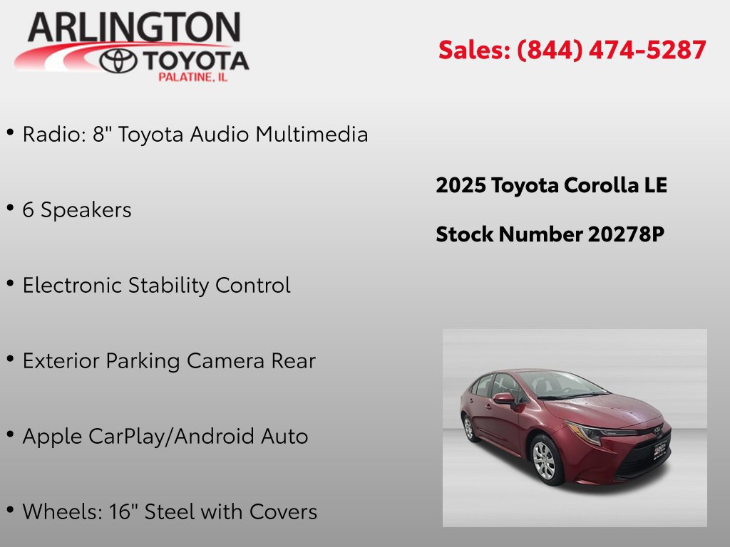 Used 2025 Toyota Corolla LE FWD image 4