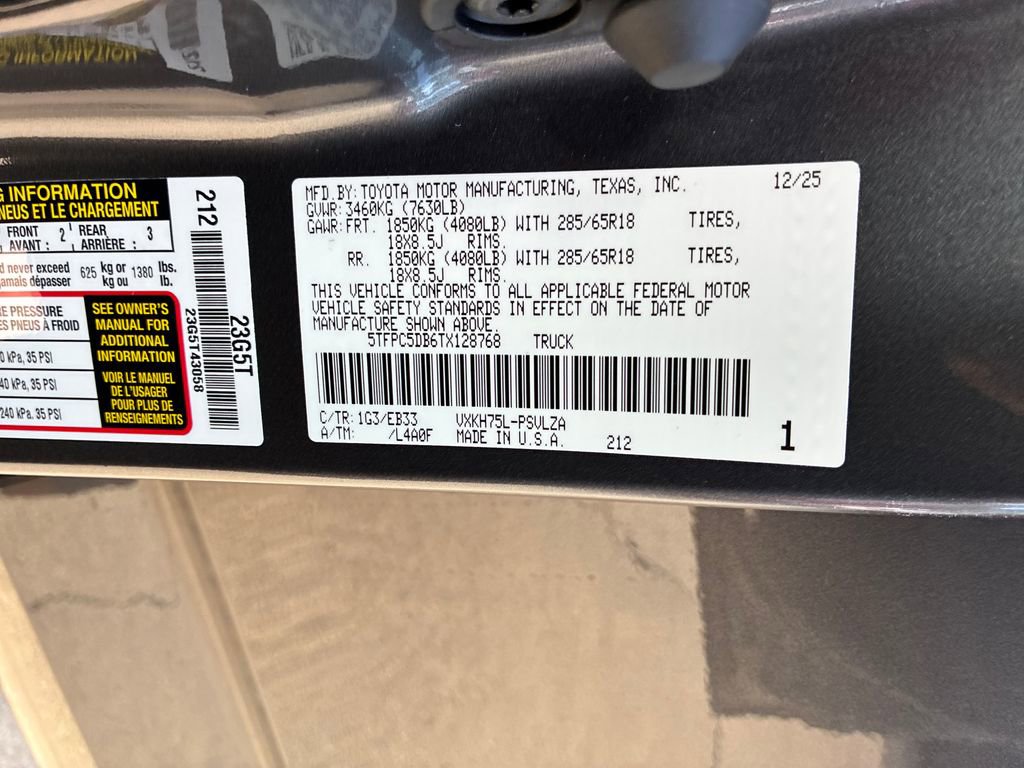 New 2026 Toyota Tundra TRD Pro image 63