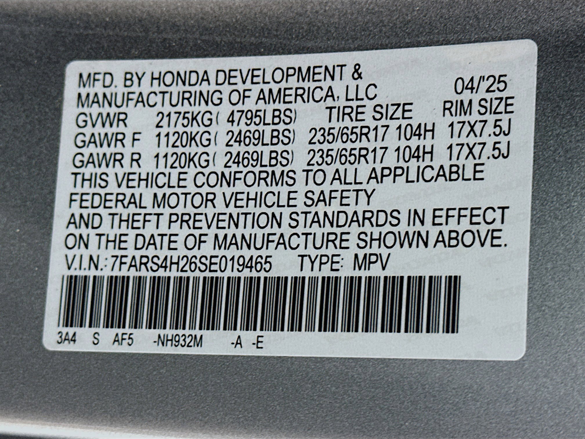 Used 2025 Honda CR-V LX image 12