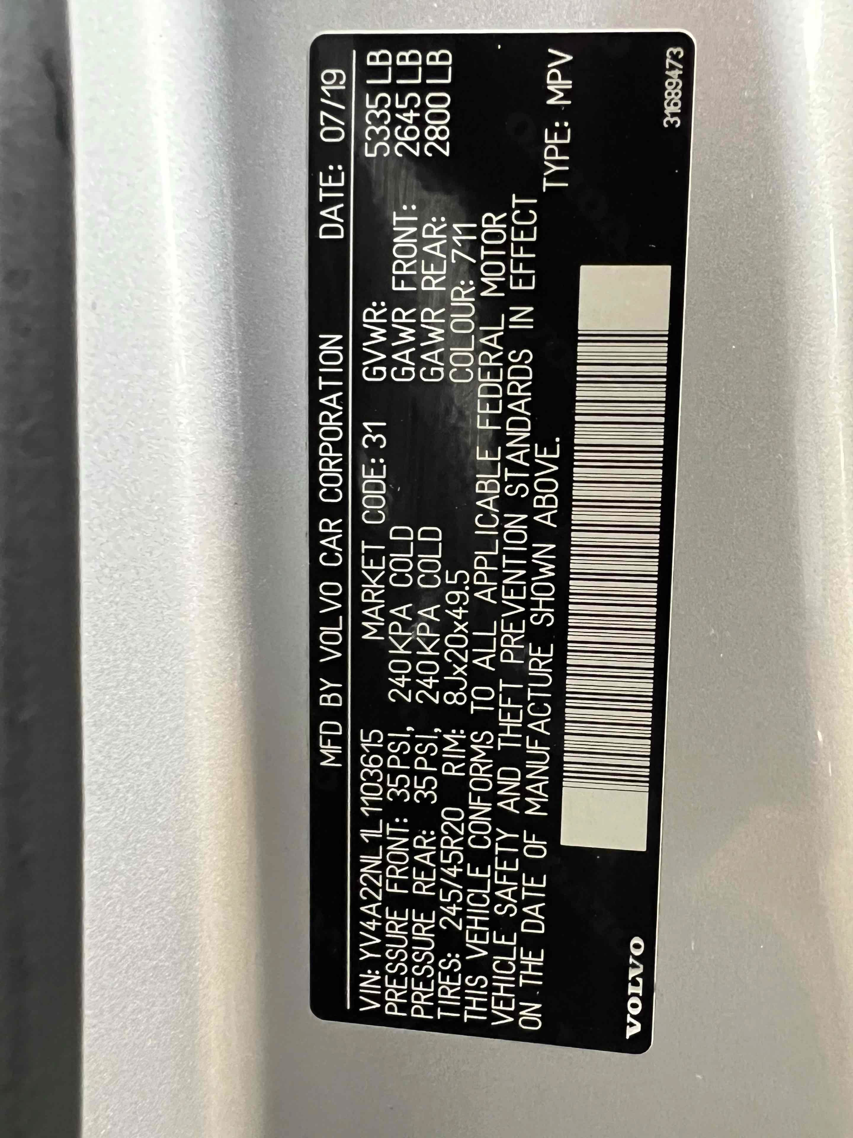 Used 2020 Volvo V90 T6 Cross Country AWD/4WD image 11