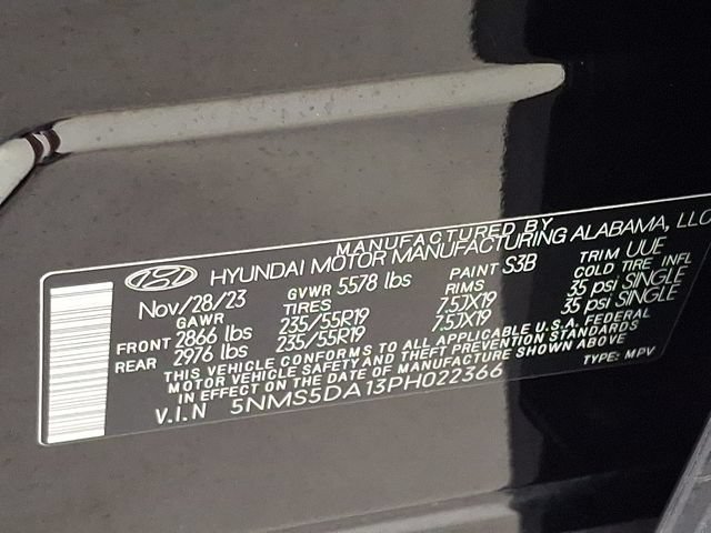 Certified 2023 Hyundai Santa Fe Limited AWD/4WD image 33