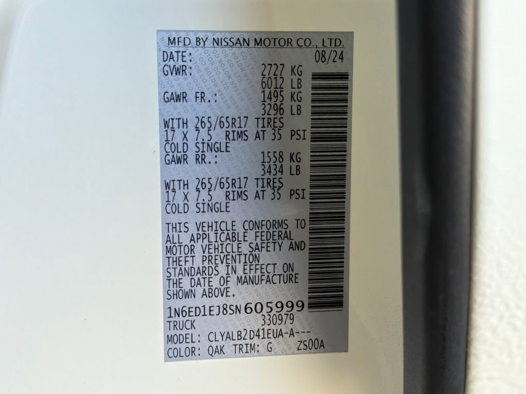 Used 2025 Nissan Frontier SV w/ Tow Package image 36