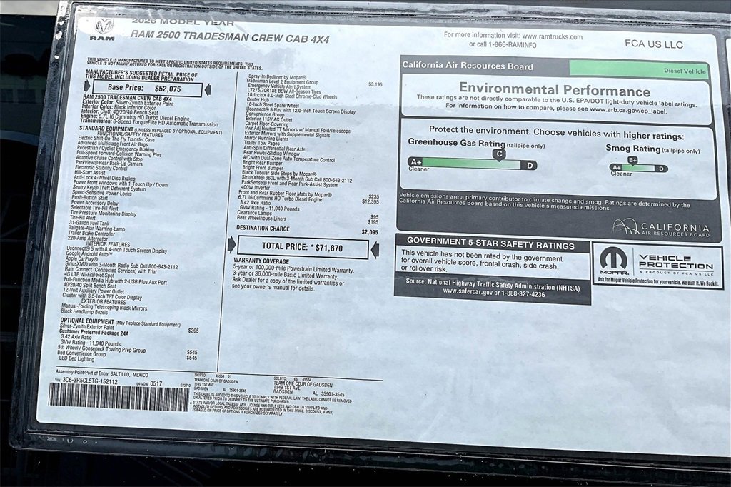 New 2026 RAM 2500 Tradesman image 37